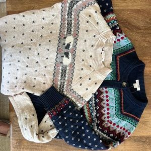 2 J. Crew Crewcuts Girls' Sweater size M 8/9